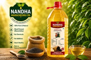 Nandha Marachekku Cold Pressed Sesame Oil – 5 Litres