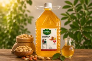 Wood-Pressed Pure Groundnut Oil – 5 Litres