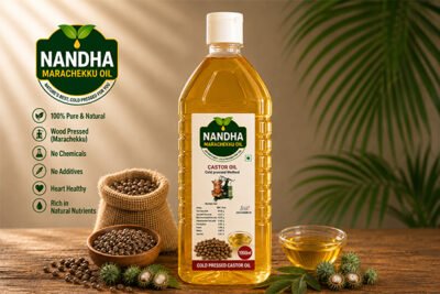 Nandha Marachekku Cold Pressed Castor Oil – 1 Litre