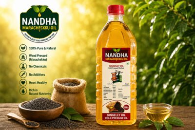 Nandha Marachekku Cold Pressed Sesame Oil – 1 Litre