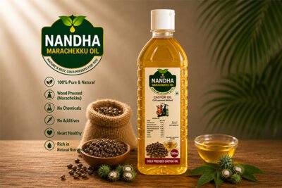 Nandha Marachekku Cold Pressed Castor Oil – 1/2 Litre