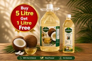 Nandha Marachekku Cold Pressed Coconut Oil – 5 Litres (Free 1 Litre Coconut Oil)