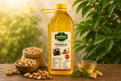 Wood-Pressed Pure Groundnut Oil – 2 Litres