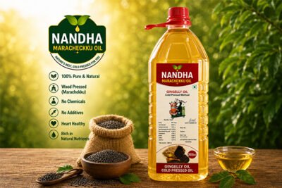 Nandha Marachekku Cold Pressed Sesame Oil – 2 Litres